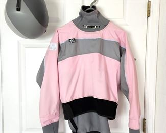 Women's Immersion Research Kayaking Dry Suit Jacket (M) Plus Gray Bern Helmet Size S-M