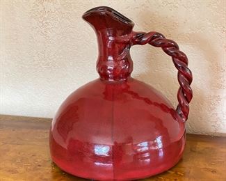 flat Bottom Ceramic Pitcher