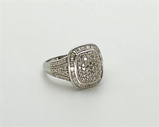 Silver Diamonique Fashion Ring
