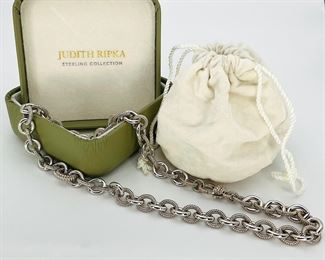 Judith Ripka Link Chain Sterling Silver Necklace