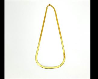 14K Gold herringbone chain