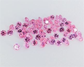 Round Cut Pink Tourmaline Gemstones