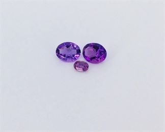 Oval Cut Amethyst Gemstones
