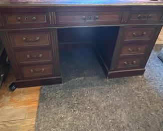 Leather Top Traditional Desk