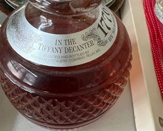 1776 Tiffany Decanter Seagram