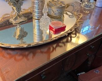 Vanity items including perfume bottles 