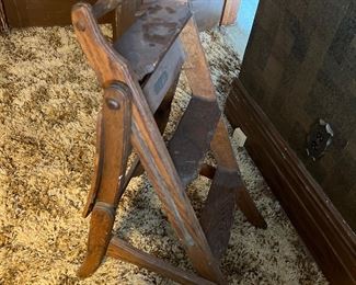 Oak step stool Chair