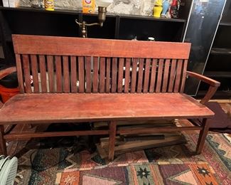 Charming Railroad station bench