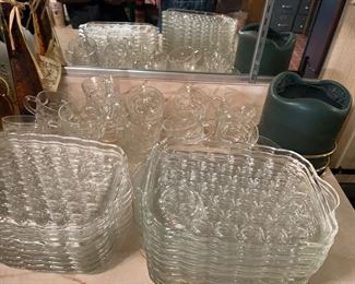 Glass snack sets