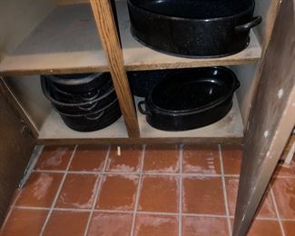 enamel ware roasting pans