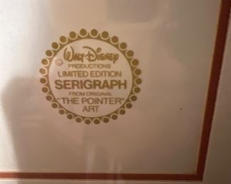 Walt Disney Serigraph Cell from The Pointer Art