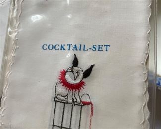 Vintage Pug Cocktail Napkins