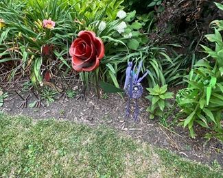 Yard Art Roses