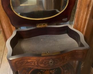 French Tiered jewelry Box with Key Lock