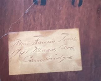 Label on French Jewelry Box