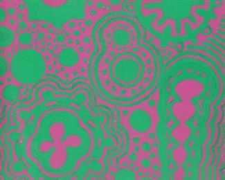        223	Albert Notarbartolo Oil on Canvas Green Echos	Albert Notarbartolo (American, 1934-2008). Oil on canvas, modern abstract, Green Echos. Titled, signed and dated 1965 in ink on verso, with artist's information. 12 1/8" x 9 1/8" (with frame 12 1/2" x 9 5/8").
