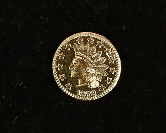        364	1872 California Gold Half Dollar Indian Head	"1872 California Gold Half Dollar Indian Head,
0.4 Grams"
