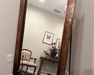 Large full body mirror on  metal Easel stand