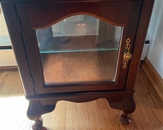 End Table Curio Cabinet