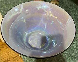 Yellow and blue bowl
