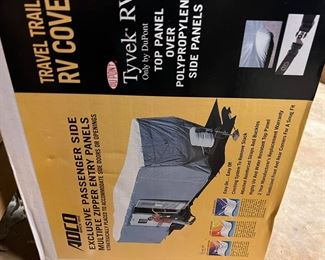 Travel trailer panel cover