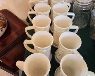 Fostoria Carnival Glass Beer Mugs