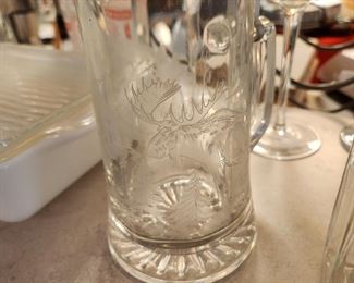 Etched Beer Stein