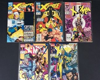 Marvel: X-Tinction Agenda X-Men No. 270-272 1990/1991, X-Force No. 25-26