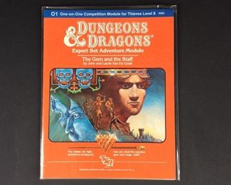 Dungeons and Dragons Expert Set Adventure Module The Gem and the Staff No. 9050
