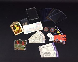 Old Sporting event Tickets, Protective Cases/ Hard Sleeves, Car Decals, and More.