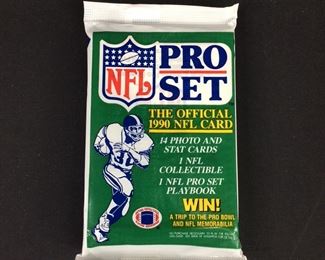 New 1990 NFL Pro Set Collectible Trading Cards