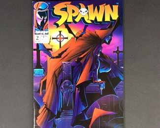 Image Comics: Spawn No. 2 Key Issue; Neil Gaiman scripts; First appearance of Angela. First appearance of Cogliostro, Medieval Spawn, & Gabrielle