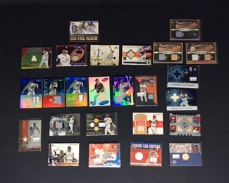 Assorted MLB Jersey Trading Cards