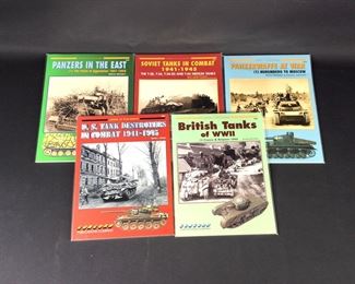 Concord Publications: Armor at War Series: Panzers in the East; Soviet Tanks in Combat; U.S. Tank Destroyers in Combat; British Tanks of WWII; Panzerwaffe at War