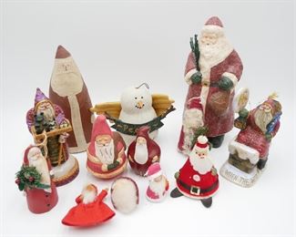Assorted Christmas Decorations (Total of 13) 