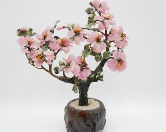 Glass Cherry Blossom Bonsai Tree 
