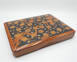 Lacquered Japanese Writing Box 