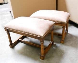 Upholstered Tufted Bench (Set of 2) 