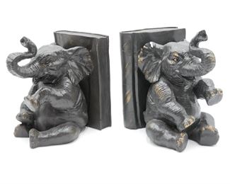 Elephant Bookends 