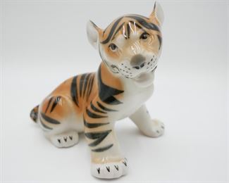 Ceramic Tiger Figurine 