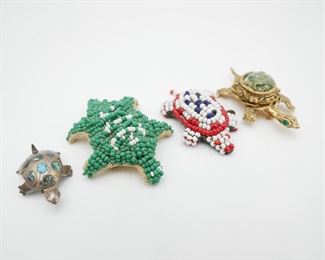 Assorted Turtle Pins (Set of 4) 