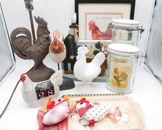 Assorted Chicken-Themed Items (Total of 13) 
