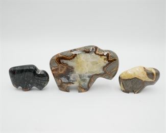 Zuni Buffalo Picasso Marble and Septarian (Set of 3) 