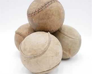 Vintage Softballs (Set of 4) 