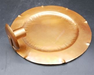 Pewter and Copper Wall Mounted Candleholders 