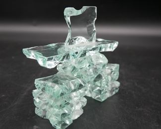 Unique Glass Paperweight 
