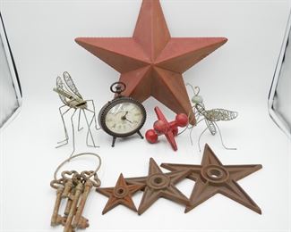 Assorted Metal Yard Decor (Total of 9 Items) 