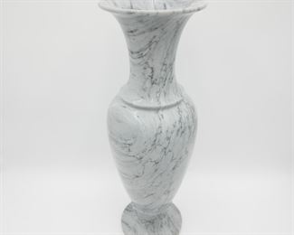 Solid Gray Marble Vase 