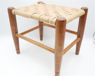 Woven Rush Top Footstool 