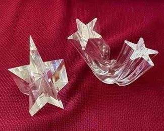 Decorative Crystal Steuben Stars